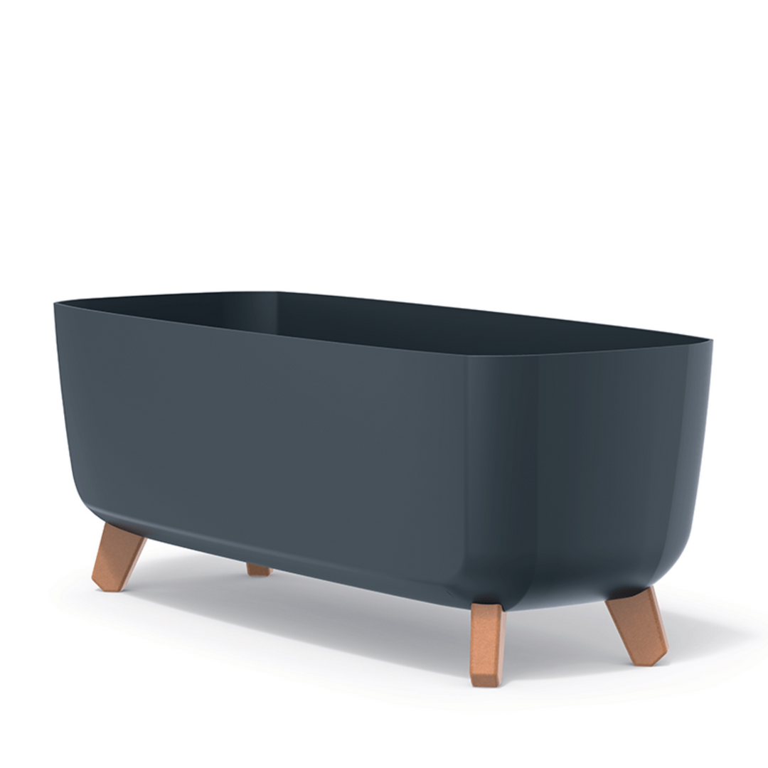 Prosperplast Gracia Case DGCL600-S433 vaso de flores com pernas e encaixe - cor antracite