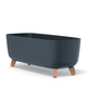 Prosperplast Gracia Case DGCL600-S433 vaso de flores com pernas e encaixe - cor antracite