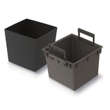 Prosperplast Urbi Vaso baixo quadrado com inserto DURS240L-S433 - cor antracite