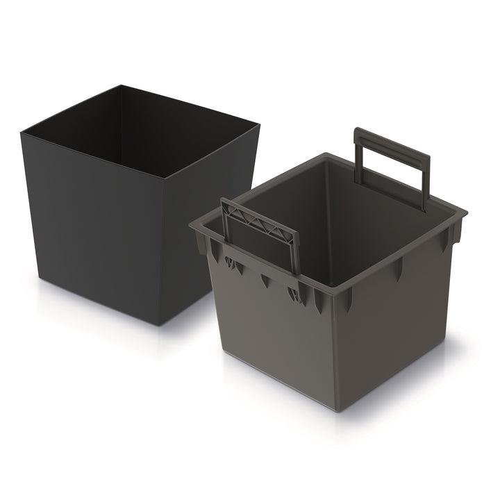 Prosperplast Urbi Vaso baixo quadrado com inserto DURS240L-S433 - cor antracite