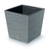 Prosperplast Furu Maceta baja cuadrada con inserto DFS300-422U - color hormigón (gris)