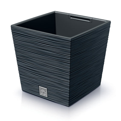 Prosperplast Furu Maceta cuadrada baja con inserto DFS300-S433 - color antracita