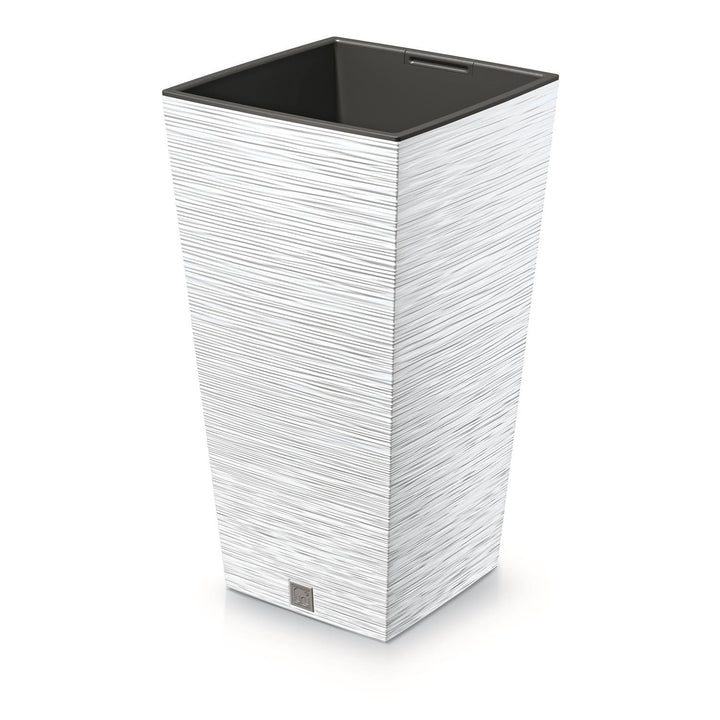 Vaso quadrado Prosperplast Furu com inserto DFSH200-S449 - branco