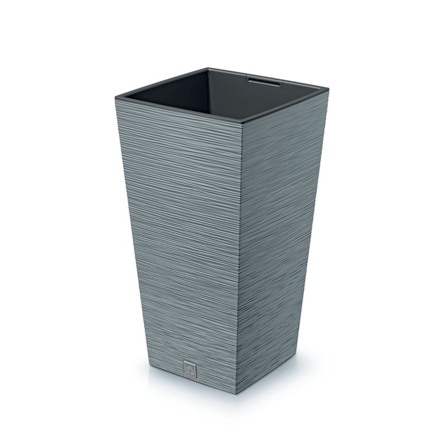 Prosperplast Furu Maceta cuadrada con inserto DFSH300-422U - color hormigón (gris)