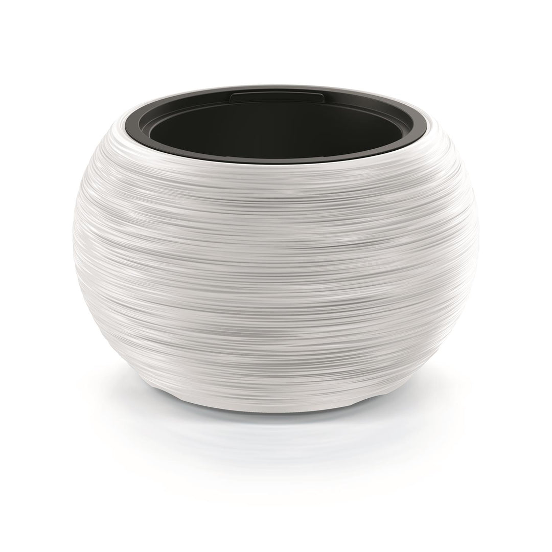 Prosperplast Furu Bowl Maceta Redonda para Interior y Exterior Plástico Resistente a Rayos UV Ø 435mm (Blanco)