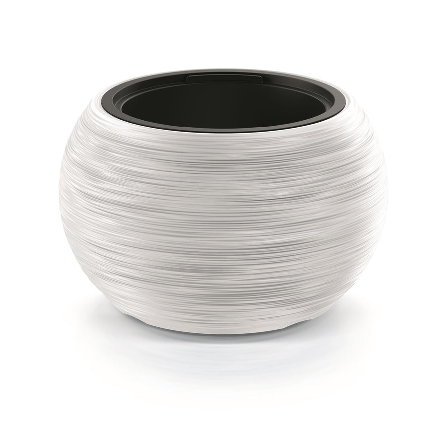 Prosperplast Furu Bowl Maceta Redonda para Interior y Exterior Plástico Resistente a Rayos UV Ø 435mm (Blanco)