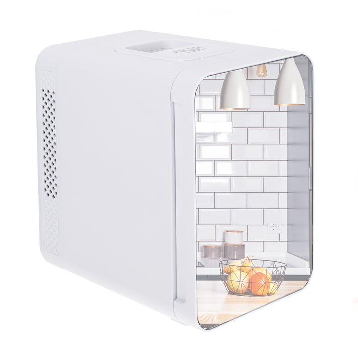 Adler AD 8085 Mini Nevera Portátil con Espejo 4L - Enfría y Calienta - Nevera de Viaje, Camping, Casa