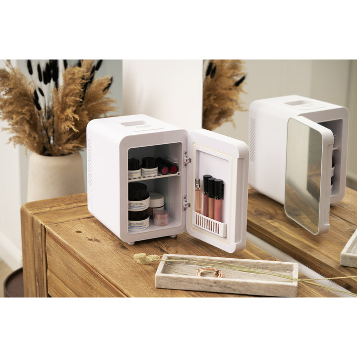 Adler AD 8085 Mini Nevera Portátil con Espejo 4L - Enfría y Calienta - Nevera de Viaje, Camping, Casa