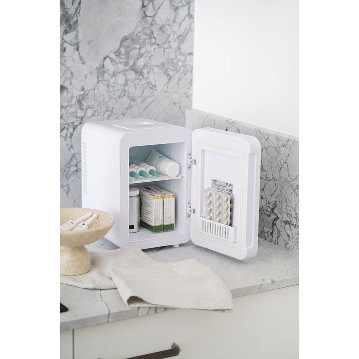 Adler AD 8085 Mini Nevera Portátil con Espejo 4L - Enfría y Calienta - Nevera de Viaje, Camping, Casa
