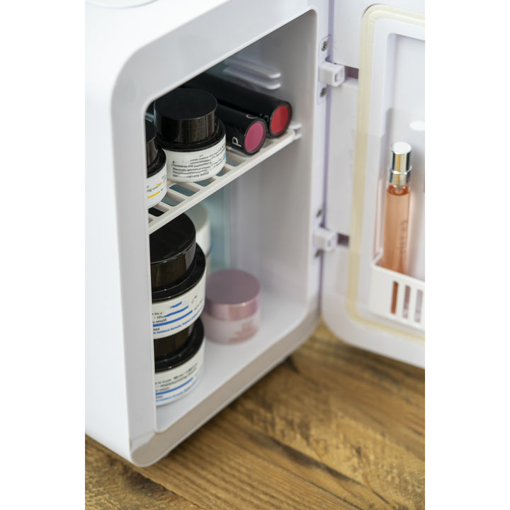 Adler AD 8085 Mini Nevera Portátil con Espejo 4L - Enfría y Calienta - Nevera de Viaje, Camping, Casa