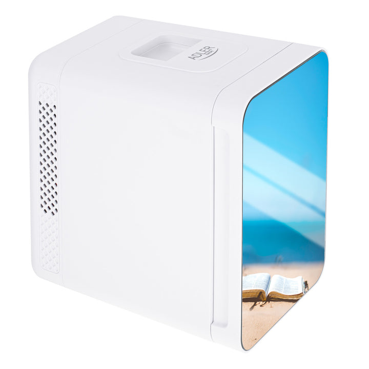 Adler AD 8085 Mini Nevera Portátil con Espejo 4L - Enfría y Calienta - Nevera de Viaje, Camping, Casa