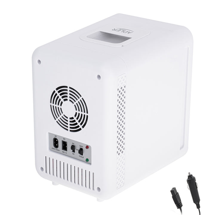 Adler AD 8085 Mini Nevera Portátil con Espejo 4L - Enfría y Calienta - Nevera de Viaje, Camping, Casa