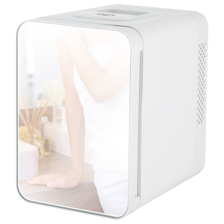 Adler AD 8085 Mini Nevera Portátil con Espejo 4L - Enfría y Calienta - Nevera de Viaje, Camping, Casa