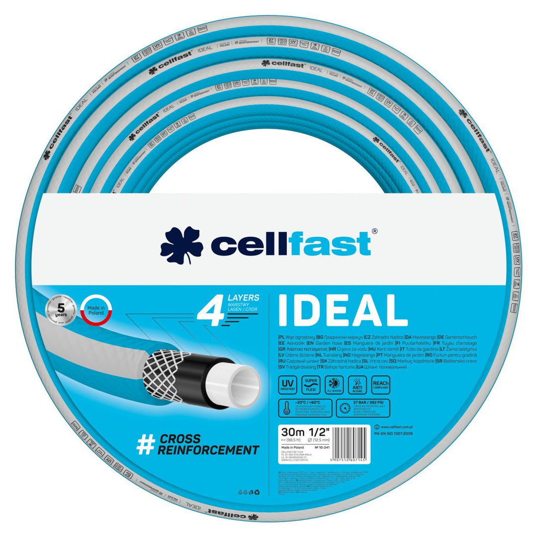 Manguera de jardín CELLFAST IDEAL 1/2 30m 4 capas 27 bar