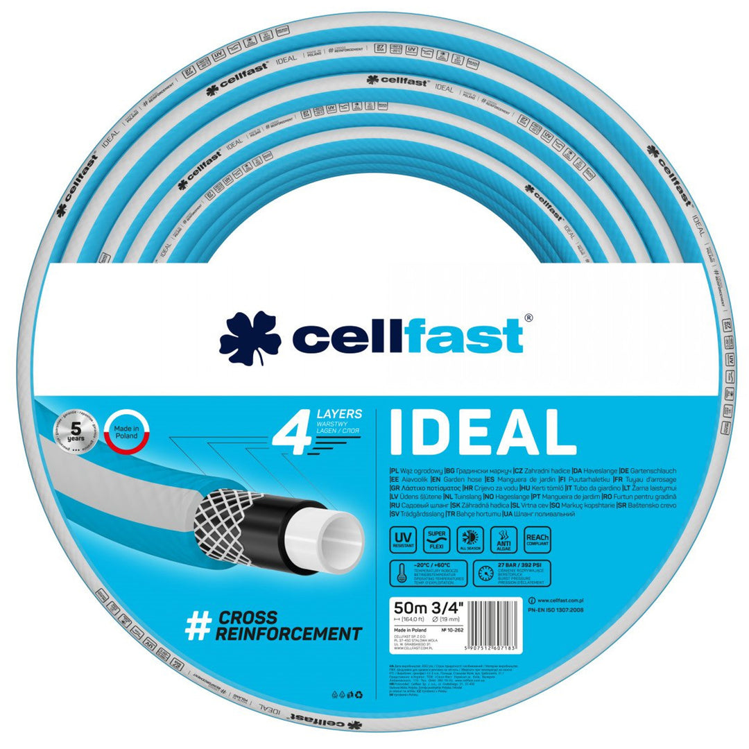 Mangueira de jardim CELLFAST IDEAL Mangueira de 4 camadas 3/4" 50m 10-262
