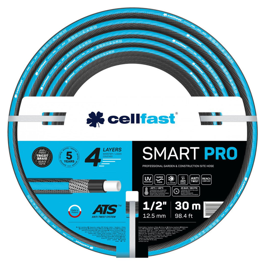 Manguera de jardín CELLFAST SMART PRO ATS 1/2 30m 13-401 4-capas