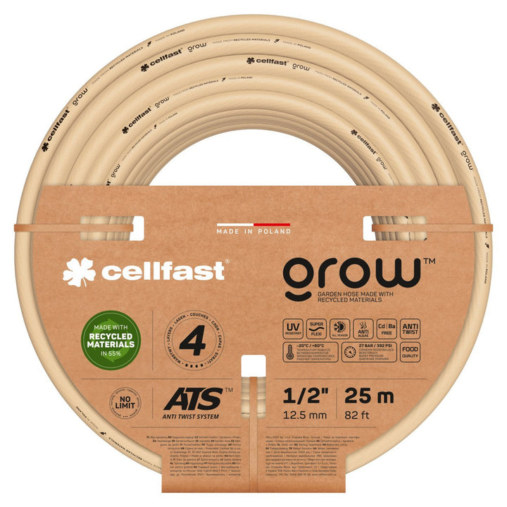 manguera de jardín CELLFAST GROW 13-501 1/2 25m 4 capas
