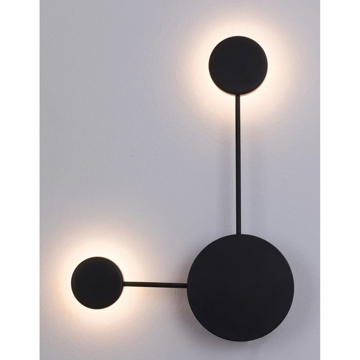 Aplique LED Amadeo 7W preto 6258 com temperatura de cor de 4000 K