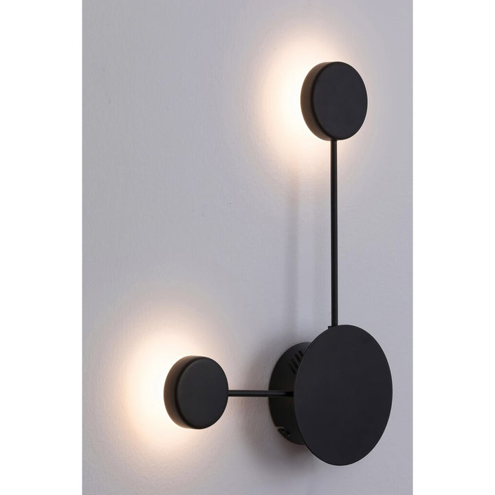 Aplique LED Amadeo 7W preto 6258 com temperatura de cor de 4000 K