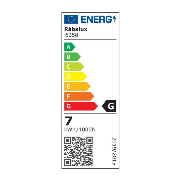 Aplique LED Amadeo 7W preto 6258 com temperatura de cor de 4000 K