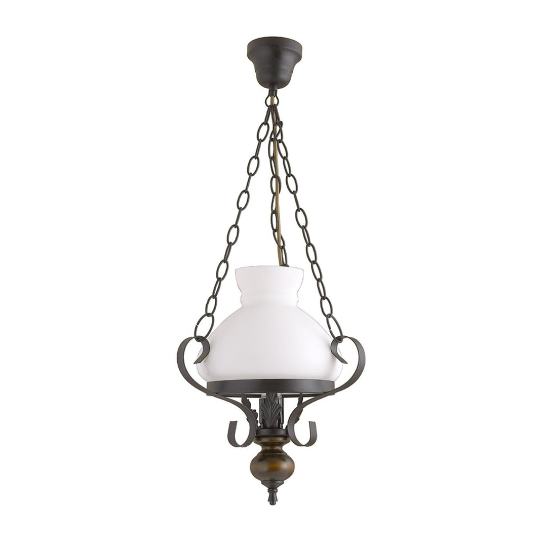 Rabalux Petronel lámpara colgante 7076 metal madera vidrio