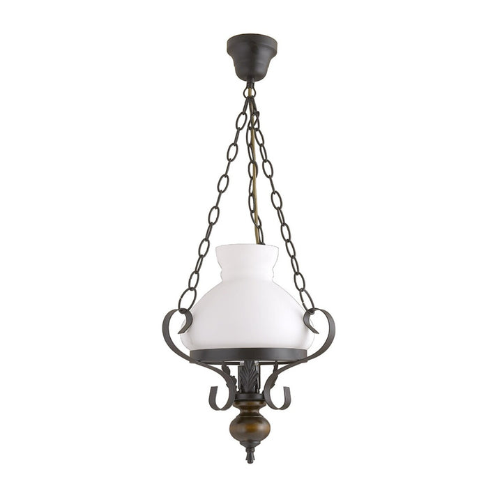 Rabalux Petronel lámpara colgante 7076 metal madera vidrio