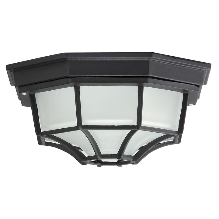 Candeeiro de teto para exterior Rabalux Milano 8346 com cúpula de metal e vidro