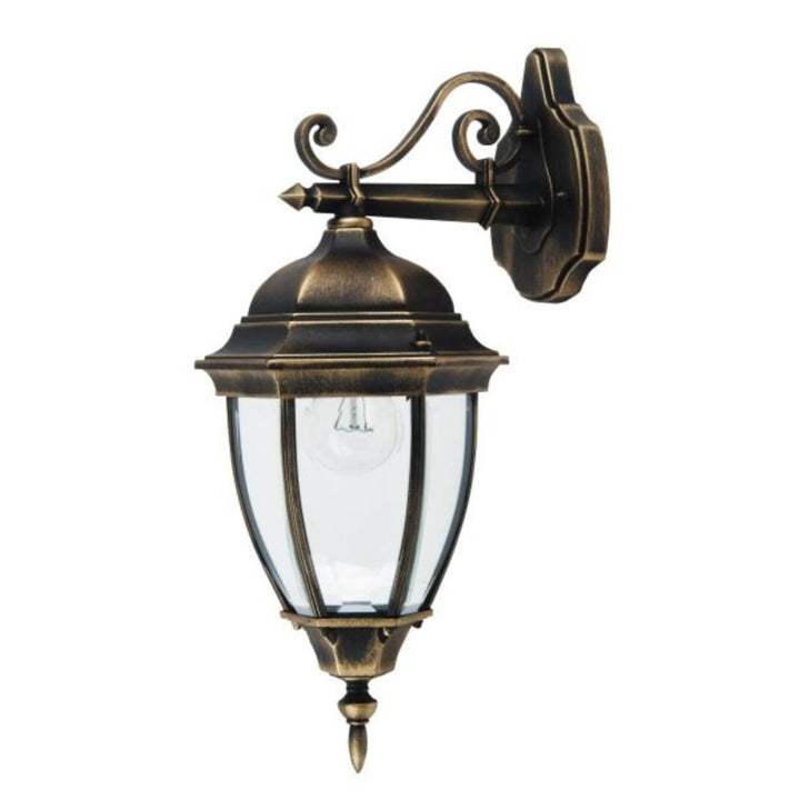 Aplique Rabalux Toronto 8381 con rosca E27 y 60W. Grado de protección IP44. Color oro antiguo