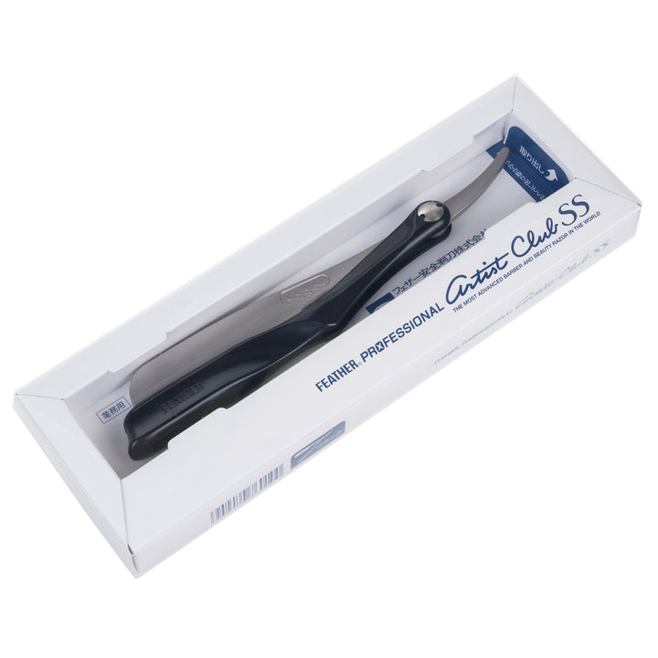 Aparelho de barbear de segurança Feather Professional Artist Club preto ACS-RB
