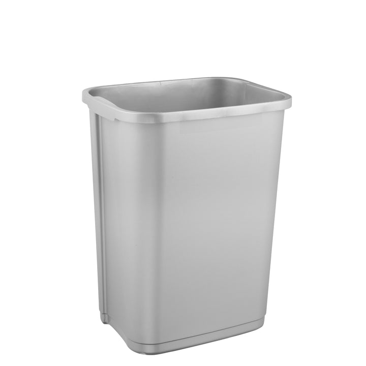 Keeeper Rasmus cubo de basura con tapa giratoria. Capacidad 25 litros, color plata