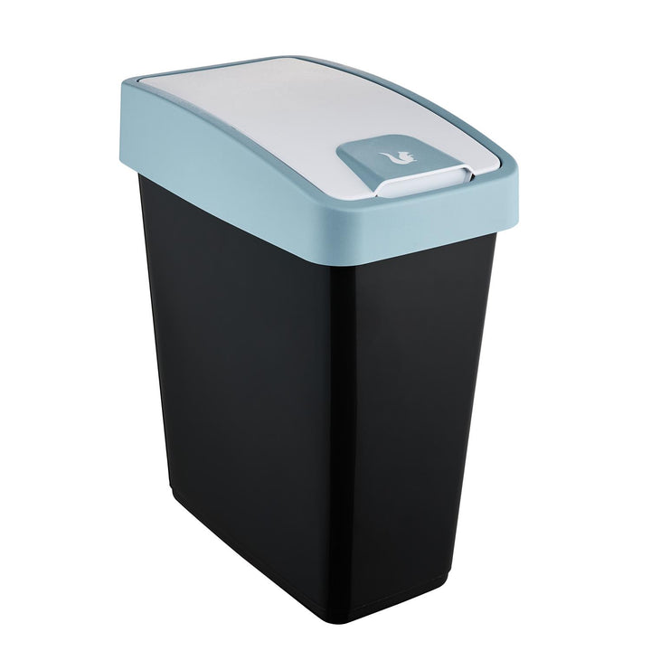 Lixeira com tampa de encaixe 25l azul Keeper