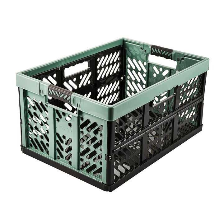 Cesta dobrável de plástico multiuso verde Keepeper