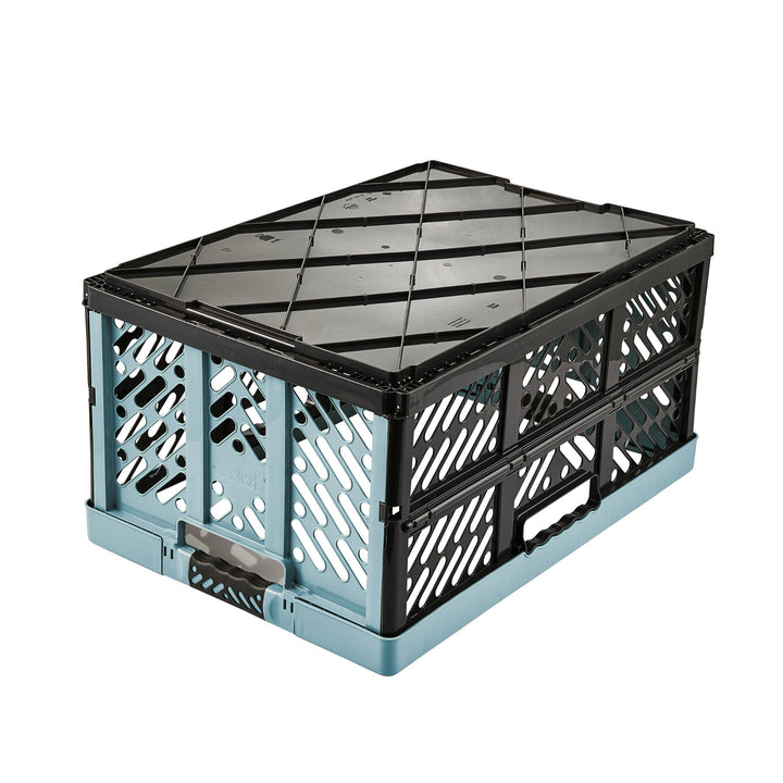 Cesta de compras dobrável de plástico azul Keepeper