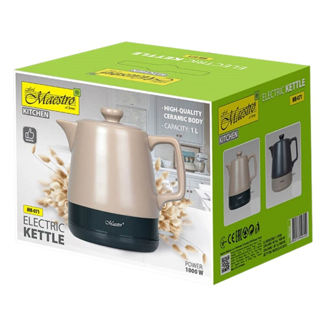 Chaleira Elétrica Cerâmica Maestro MR-071 1l Bege 1000W