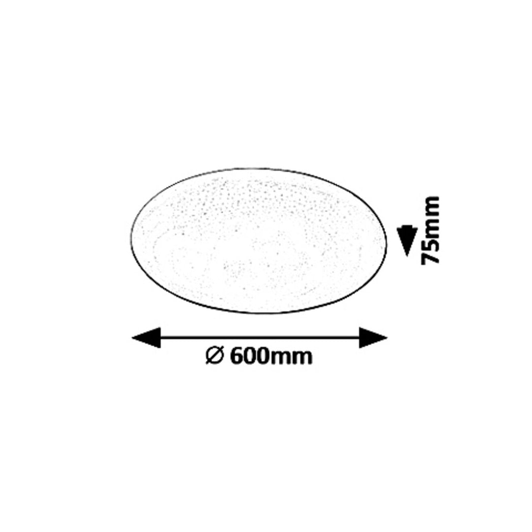 Plafón LED Rabalux Danny 5446 blanco 60W color de luz regulable