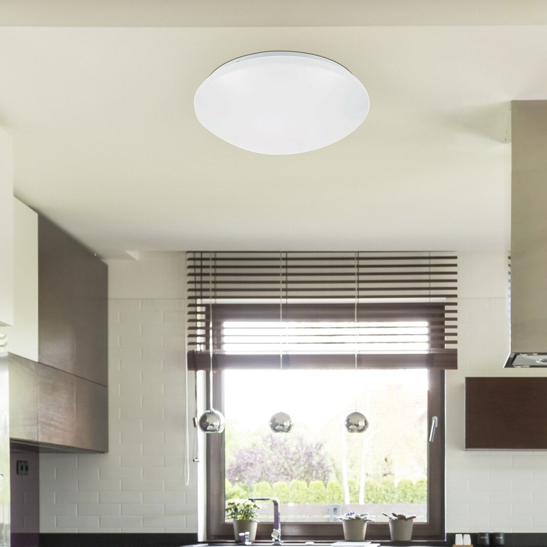 Rabalux Lucas Candeeiro de teto circular LED branco 12W 3434