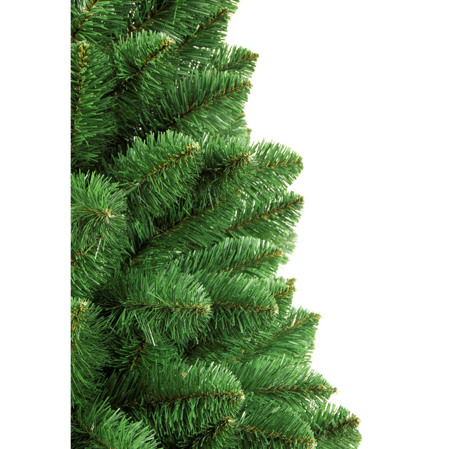 Árvore de Natal artificial Damich, pinheiro, decoração de Natal, incluindo suporte de folha em PVC, 220 cm