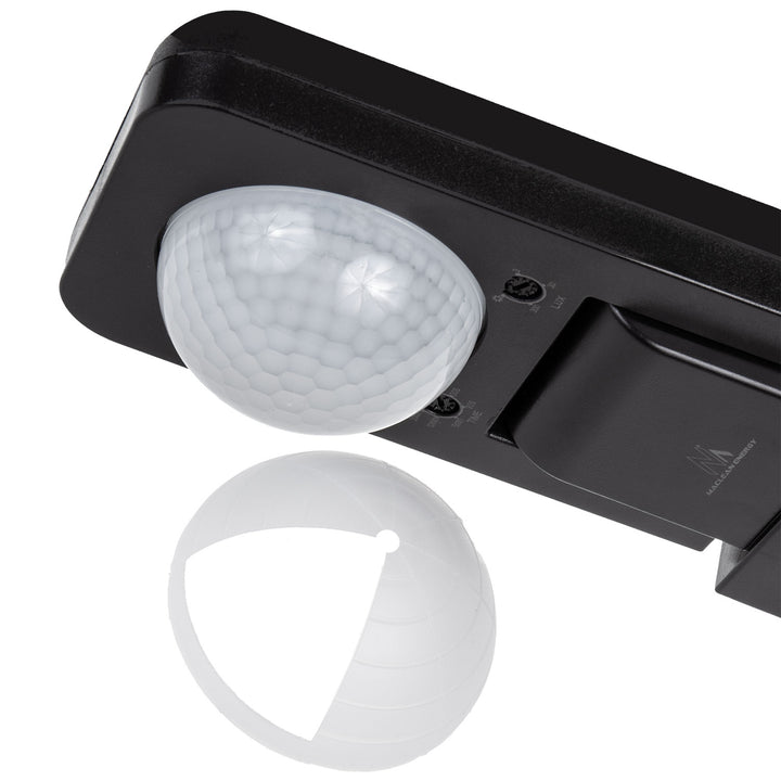 Sensor de movimento infravermelho e crepuscular Maclean MCE243 B, alcance de deteção de 360° até 20 m, proteção IP65 contra água e poeiras, máx. 2000 W, infravermelhos PIR, interno e externo