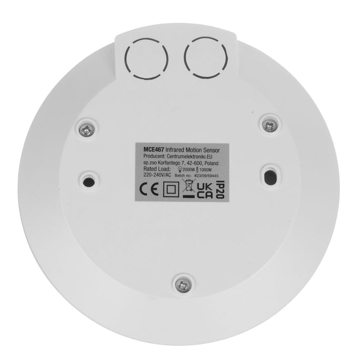 Detetor de movimento PIR Maclean MCE467 com comando à distância, infravermelhos, máx. 2000 W