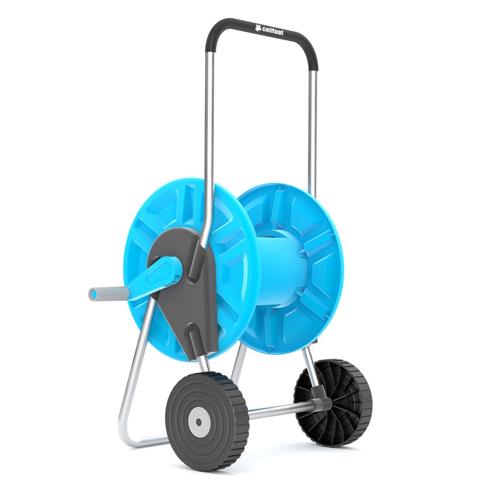 Conjunto de jardim Cellfast, mangueira Smart ATS 3/4'' 25m, carrinho Aluplus 1/2'' 60m