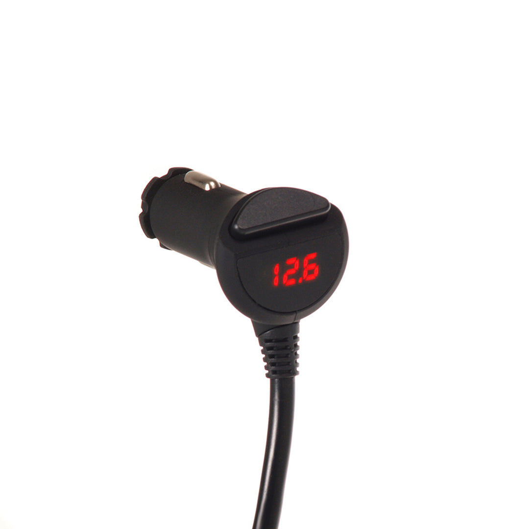 Carregador de isqueiro de automóvel Maclean, voltímetro, 120 W