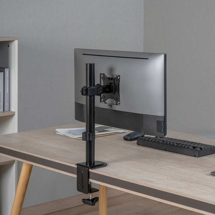 Suporte de mesa Maclean MC-751N para monitor LCD, VESA 75x75 e 100x100, 17-32". Carga máxima de 9 kg.