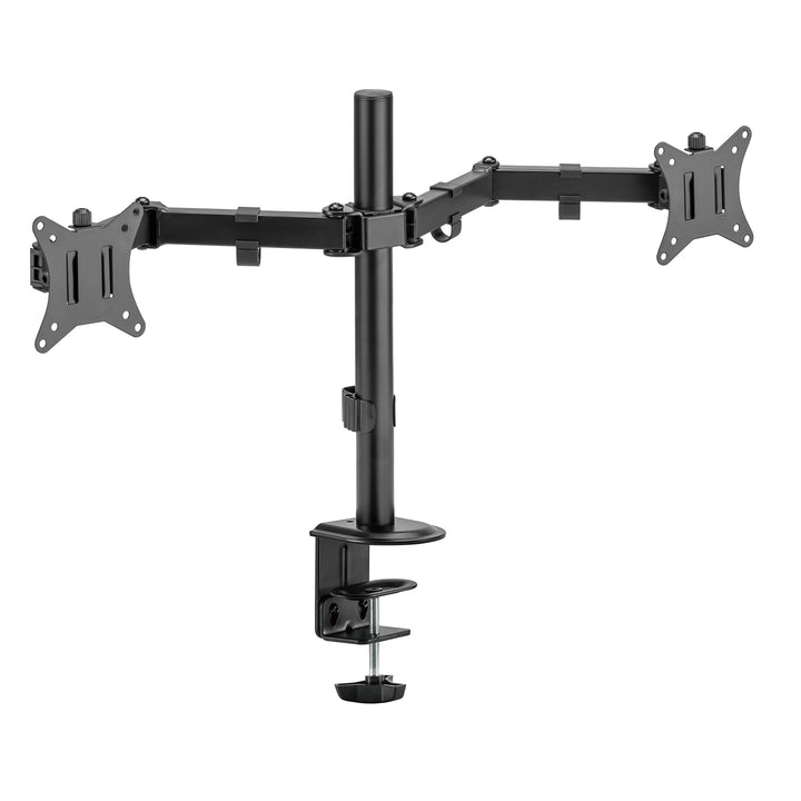 Suporte de secretária para monitor duplo Maclean MC-754N, VESA 75x75 e 100x100, 17-32", carga máxima 2 x 9 kg