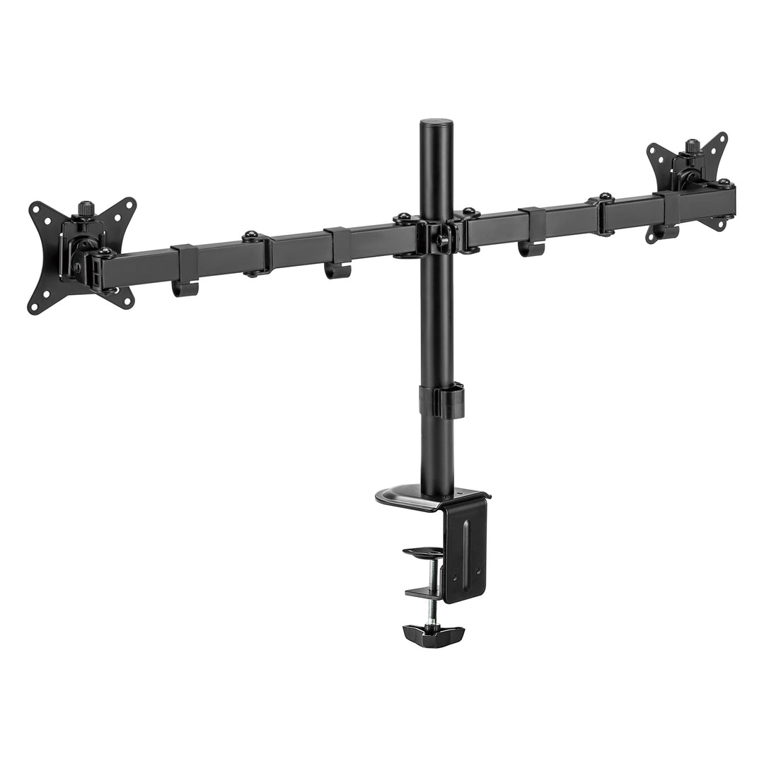 Suporte de secretária para monitor duplo Maclean MC-754N, VESA 75x75 e 100x100, 17-32", carga máxima 2 x 9 kg