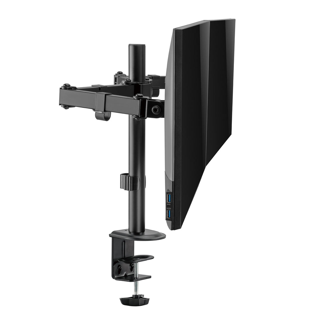 Suporte de secretária para monitor duplo Maclean MC-754N, VESA 75x75 e 100x100, 17-32", carga máxima 2 x 9 kg
