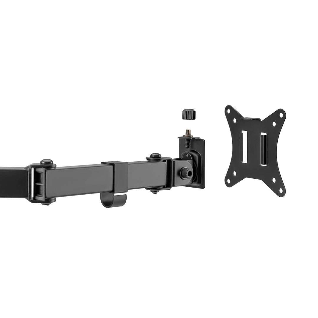 Suporte de secretária para monitor duplo Maclean MC-754N, VESA 75x75 e 100x100, 17-32", carga máxima 2 x 9 kg