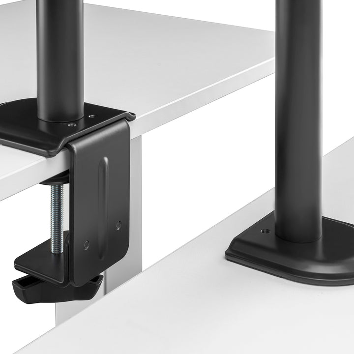 Suporte de secretária para monitor duplo Maclean MC-754N, VESA 75x75 e 100x100, 17-32", carga máxima 2 x 9 kg