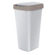 KEDEN COMPACTA Q Papelera con Marco Cubo de Basura (25 L, Ceniza/Marrón Claro)