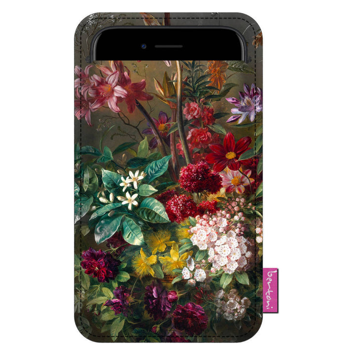 Bertoni Funda para Smartphone de Fieltro Ecológico (105x195 mm, Diseño Bouquet) EE0026