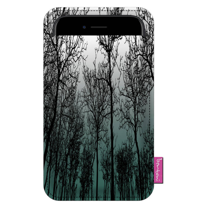Capa para smartphone de feltro ecológica Bertoni (105x195 mm, Forest Mood Design) EE0028